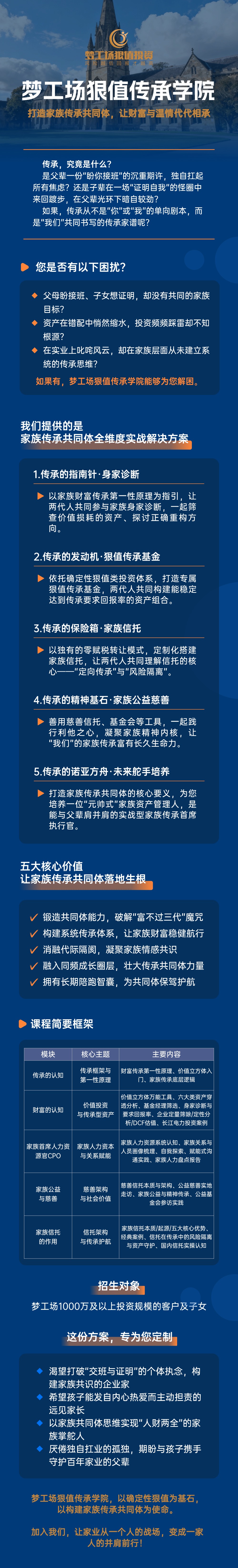 梦工场传承学院招生简章
